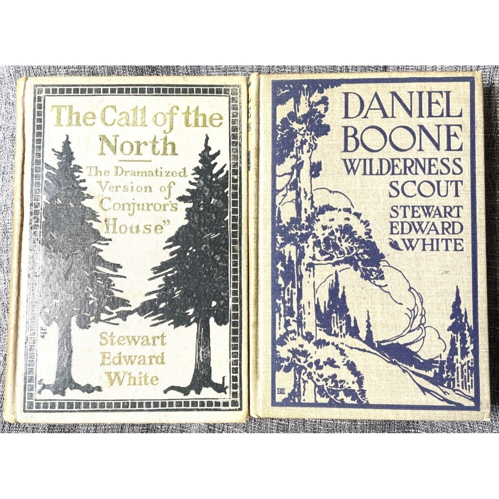 2 Stewart Edward White Books Daniel Boone Wilderness Scout The Call of the North